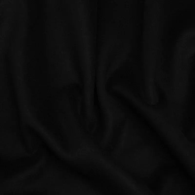 Brushed Wool Blend Coating – Black – Deadstock