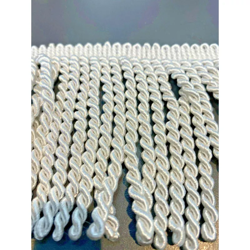 Bullion Fringe 4” White Trim By The Yard