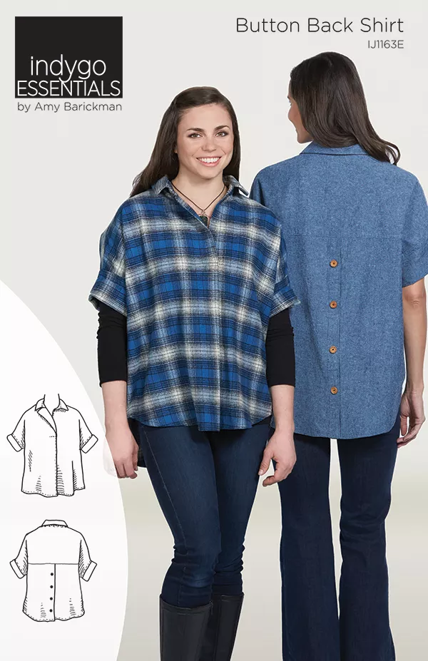 Button Back Shirt Pattern: Indygo Essentials (Amy Barickman)
