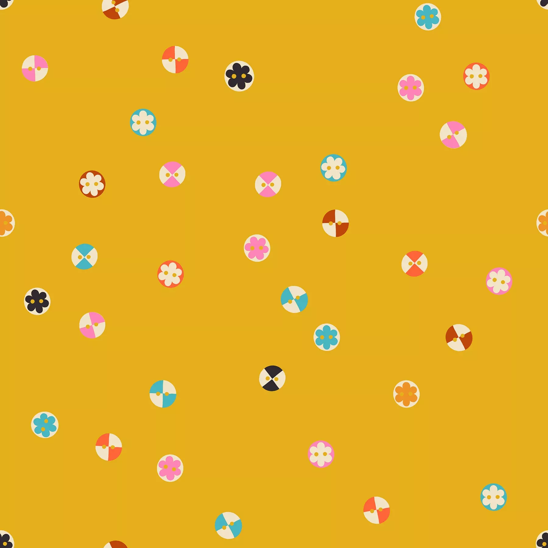 Buttons - Goldenrod - Ruby Star Collaborative Collection