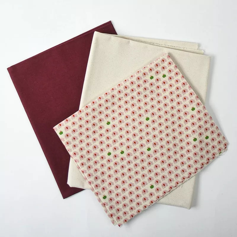 Canvas Half-Yard Bundle, Pink Elephants