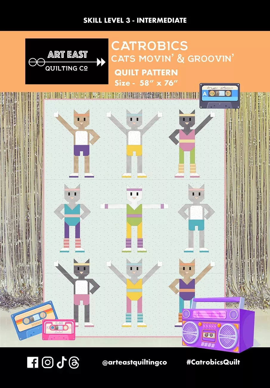 Catrobics - Cats Movin’ & Groovin’ Quilt Pattern
