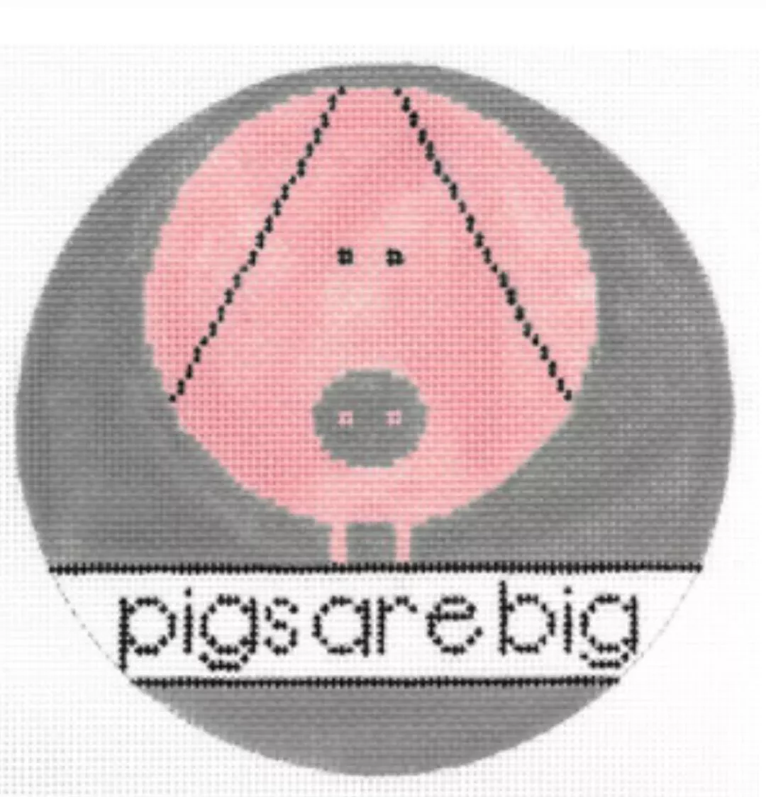 Charley Harper Needlepoint – Pigs are Big