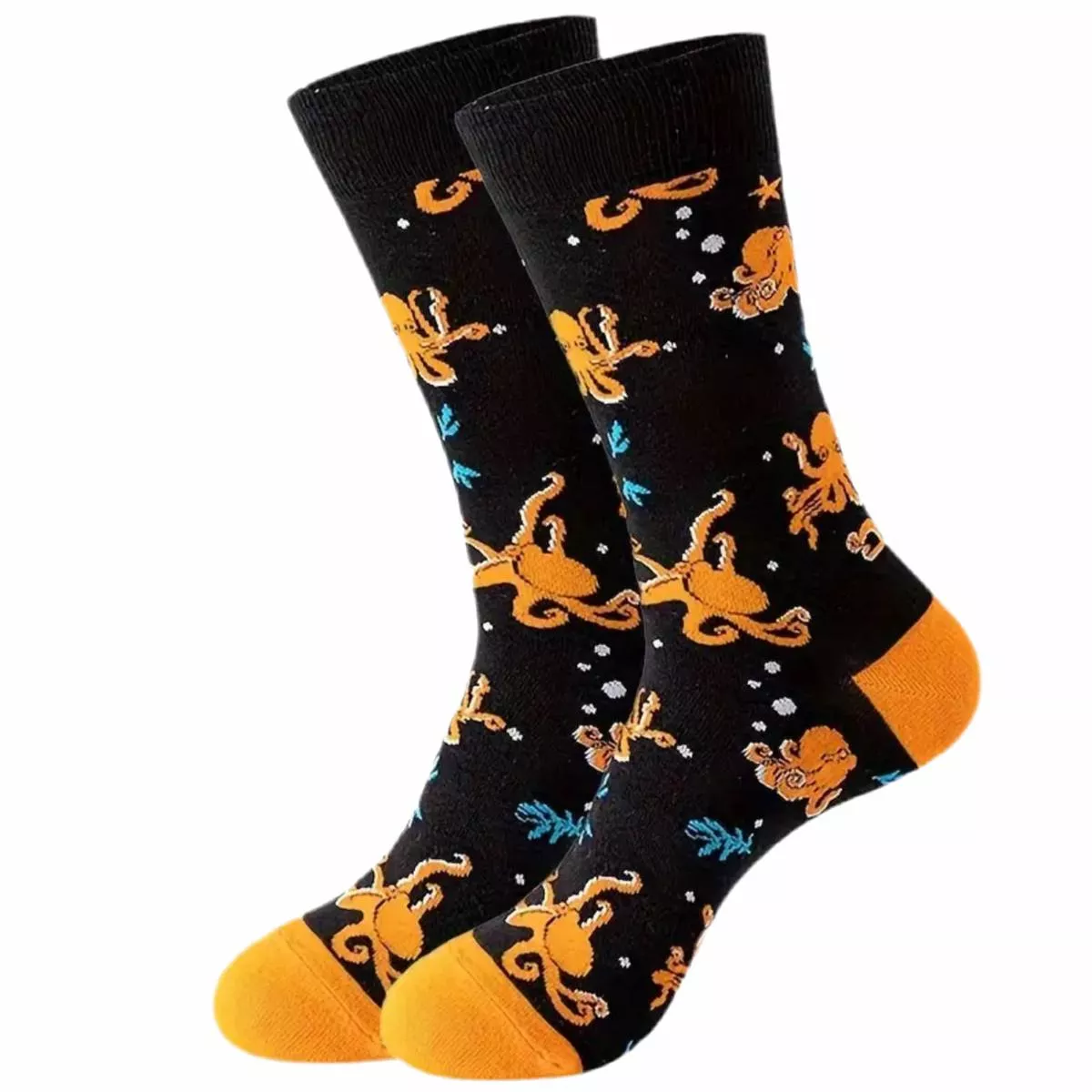 Chaussettes Poulpes Oranges