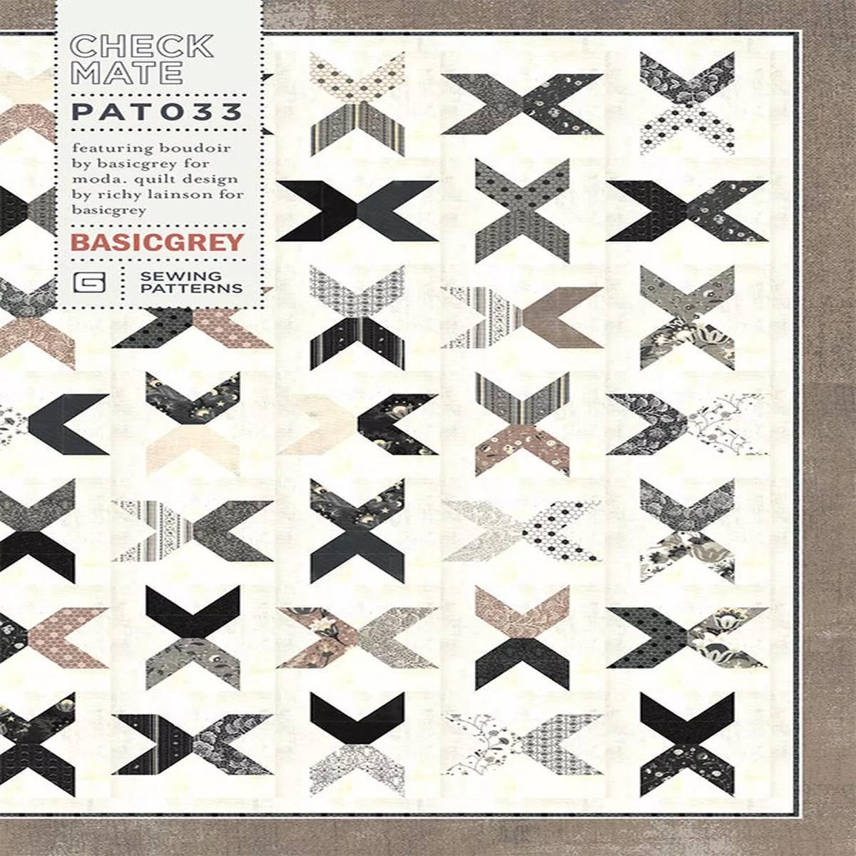 CHECK MATE – BASICGREY Quilt Pattern 033