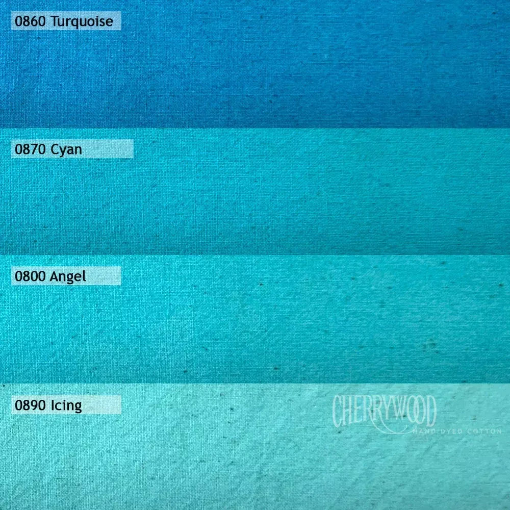 Cherrywood Turquoise Medley 4pc Half Yard Bundle