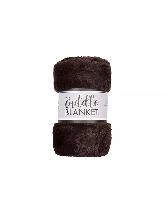 Chocolate Petite Cuddle Milan Blanket 30" x 36"