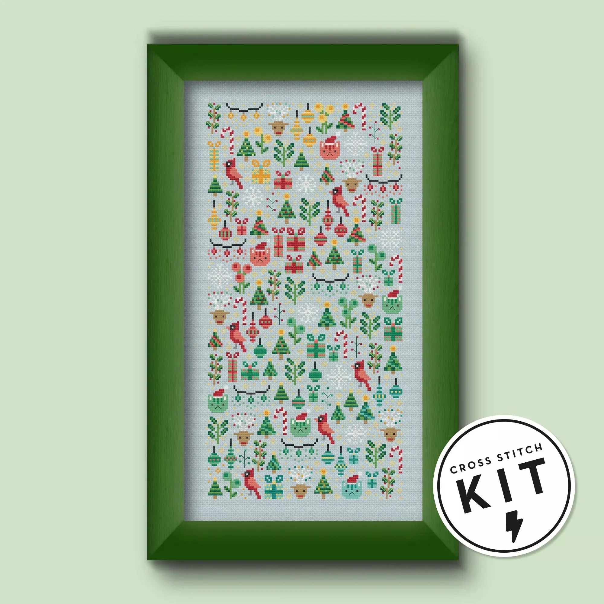 Christmas Garden Cross Stitch Kit