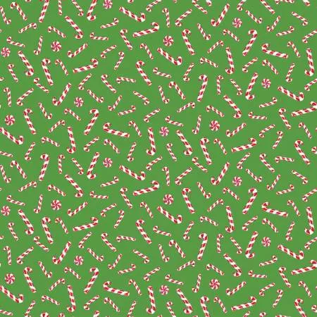 Christmas Joy Candy Canes Green