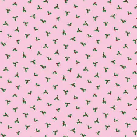 Christmas Joy Holly Pink