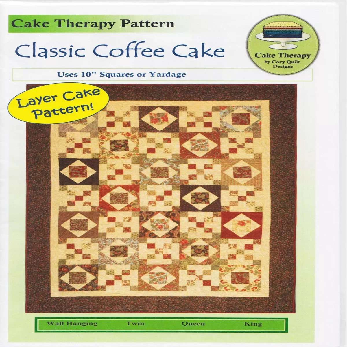 CLASSIC COFFEE CAKE – Cozy Quilt Designs Pattern
