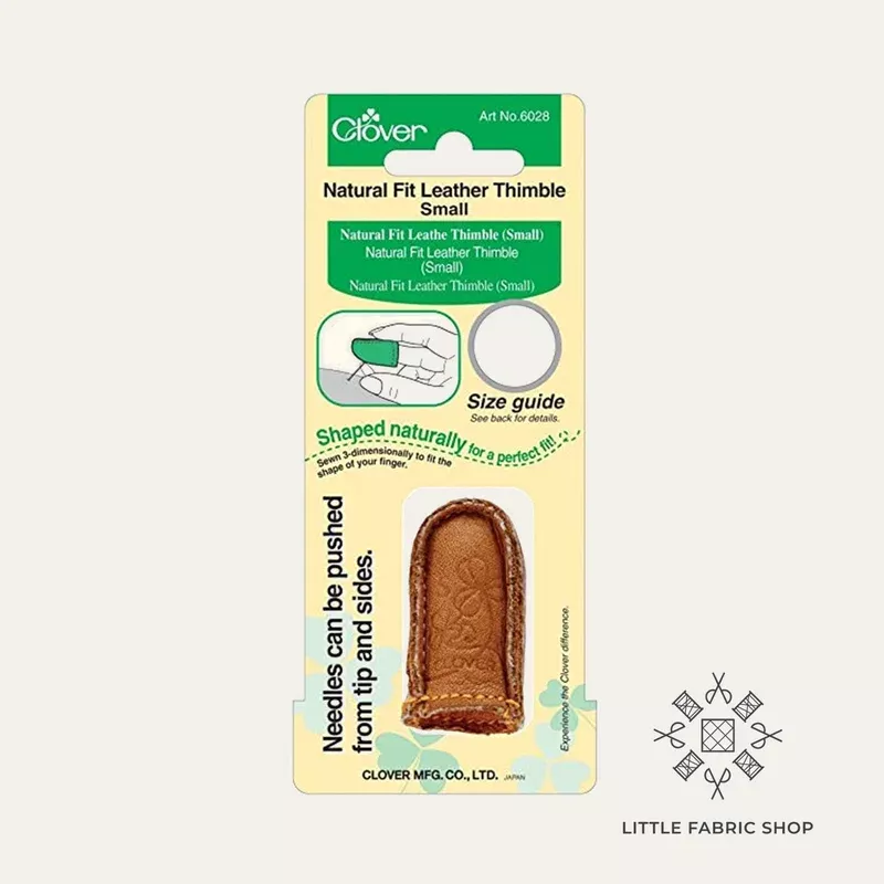 Clover Natural Fit Leather Thimble | Size: Small