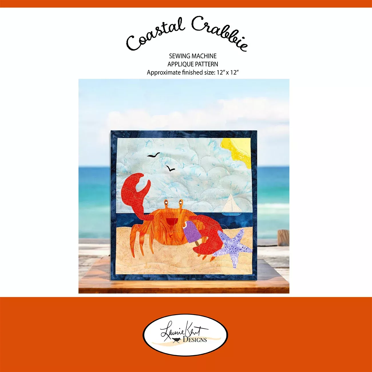 Coastal Crabbie Sewing Applique Pattern