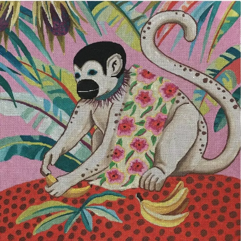 Colors of Praise – White Monkey with Banana