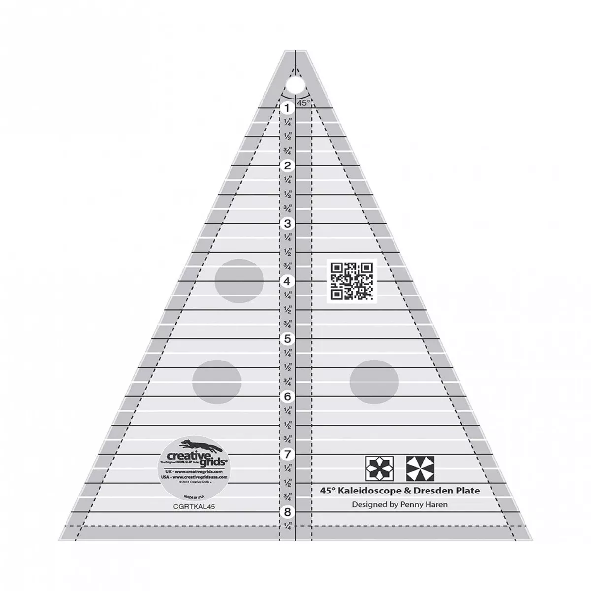 Creative Grids – 45 Degree Triangle Ruler