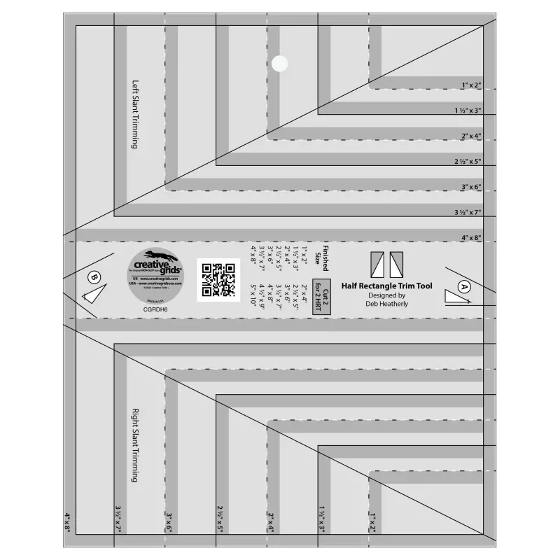 Creative Grids Half Rectangle Trim Tool