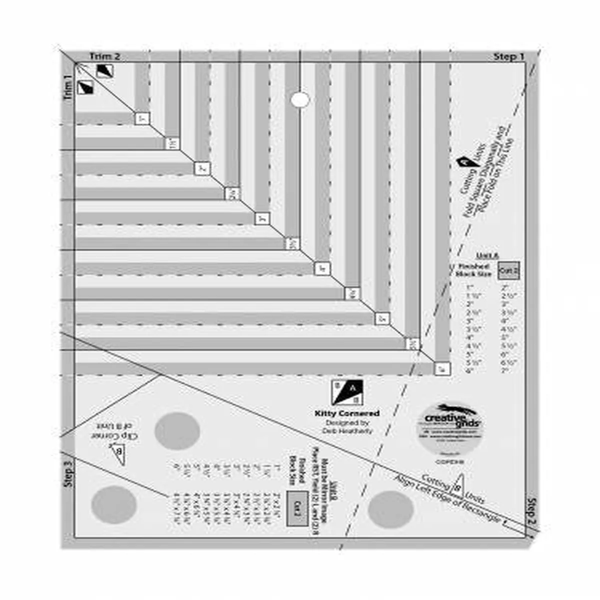 Creative Grids Kitty Corner Ruler