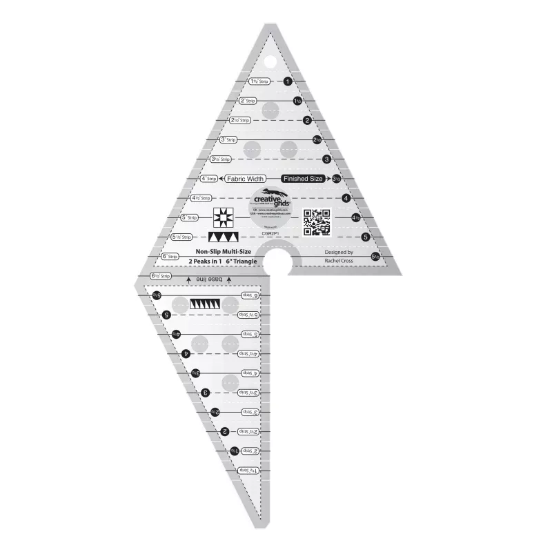 Creative Grids Multi Size 2 Peaks in 1 6″ Triangle