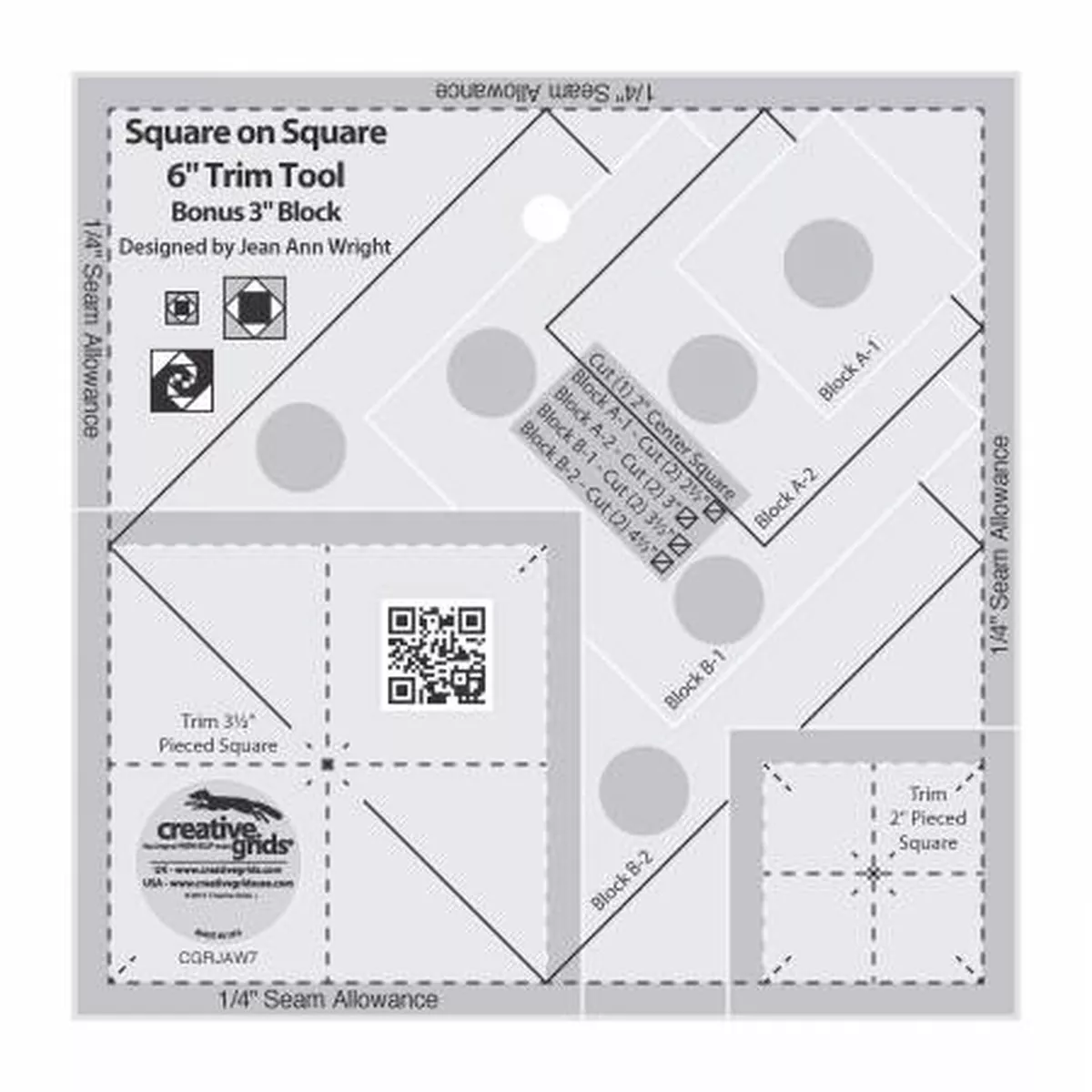 Creative Grids Square on Square Trim Tool