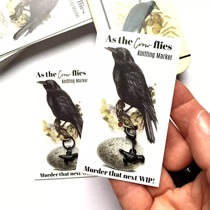 Crow Removable Stitch Marker – Single