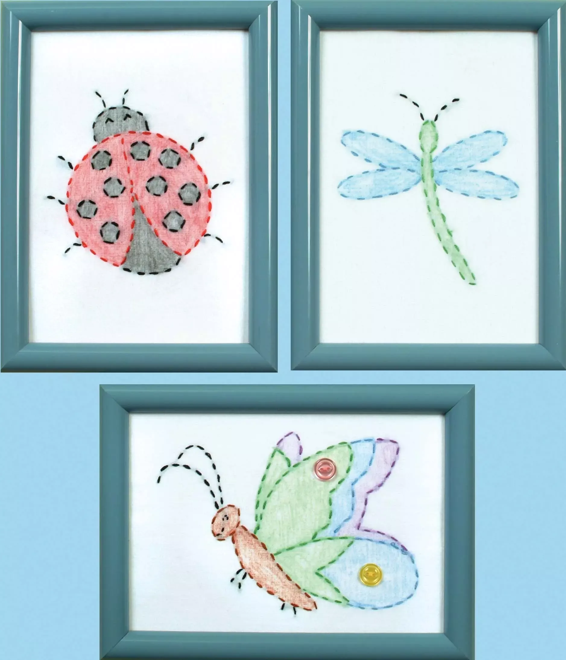 Cute As A Bug Beginner Embroidery Kits