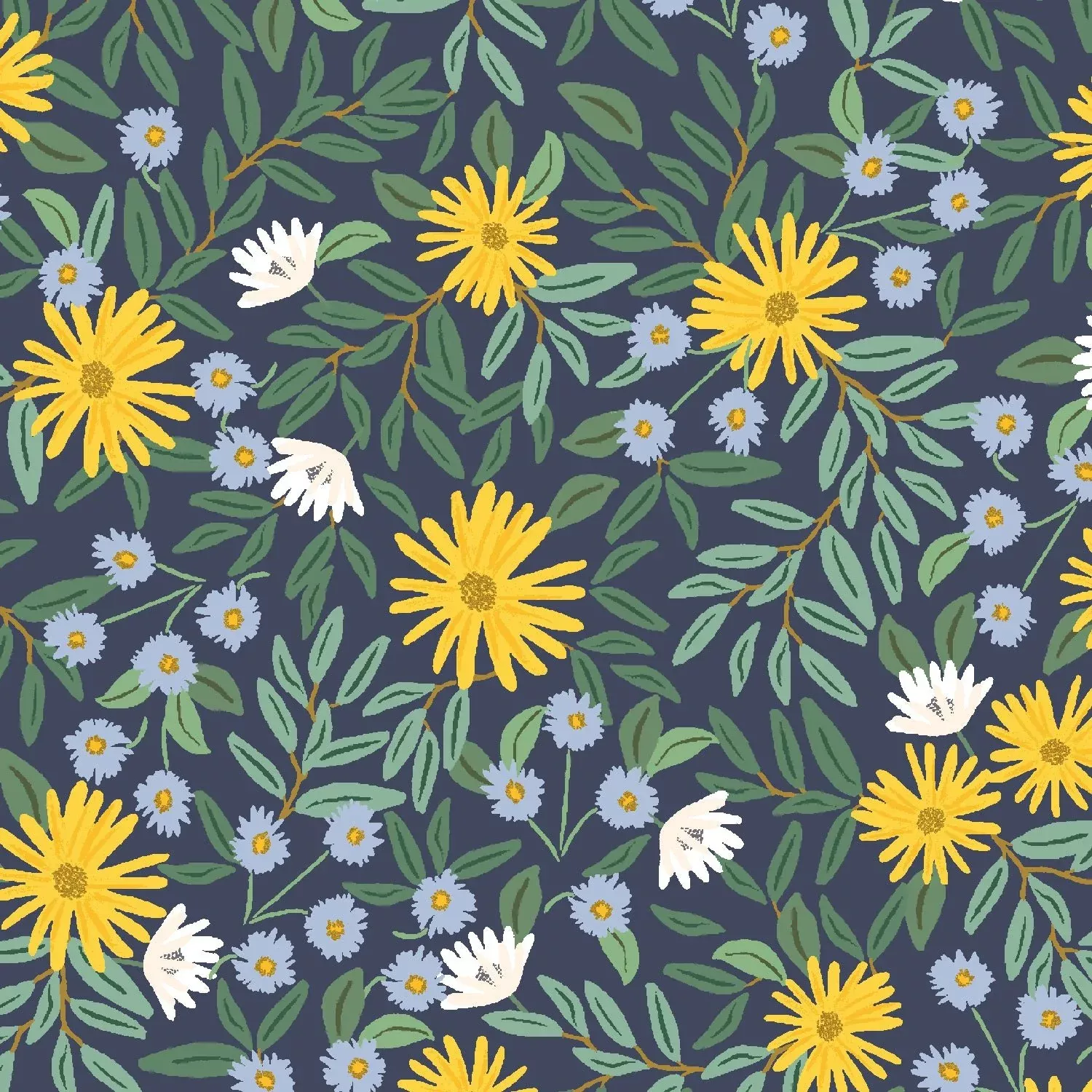Daisy Fields - Metallic Canvas - Bramble Rifle Paper Co.