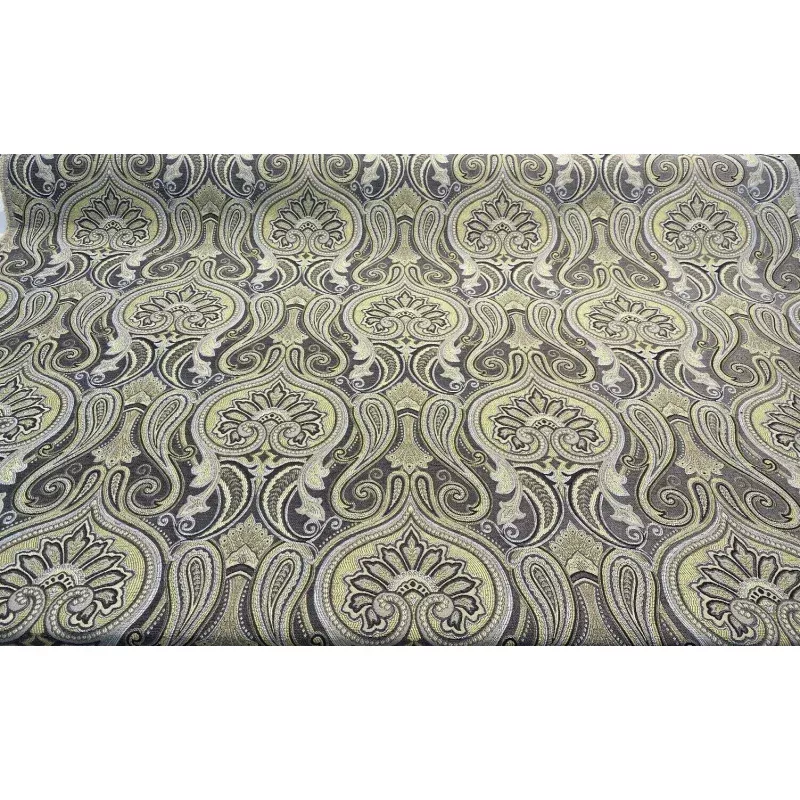 Damask Jaclyn Silver Chenille Upholstery Sofa fabric by the yard