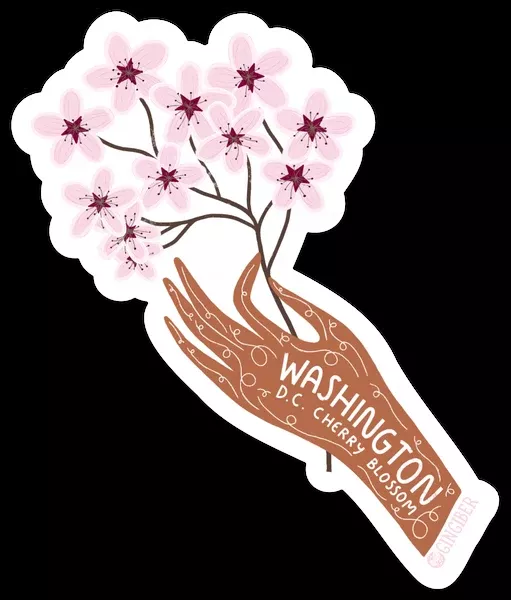 DC State Flower Sticker