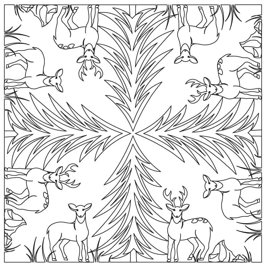 Deer Pine A Block