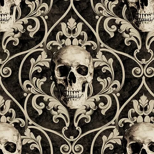Deja Boo! - Skull Damask