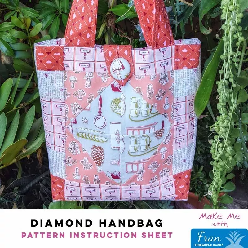 Diamond Handbag – Fran Pineapple Pack Pattern