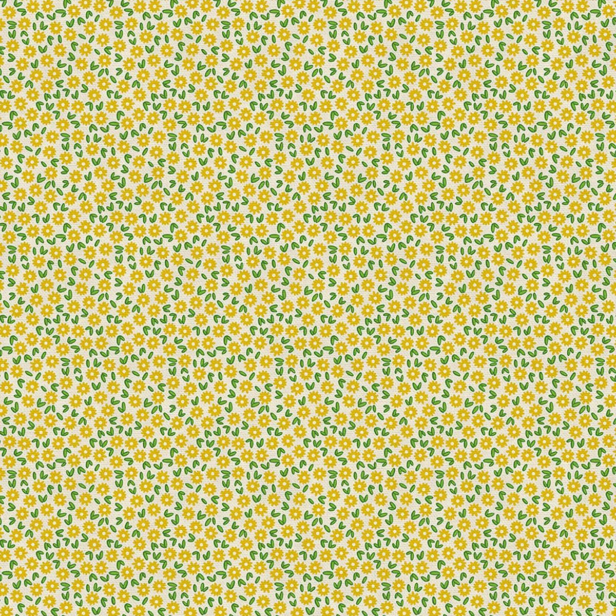 Ditsy Daisy – Yellow – Double Gauze