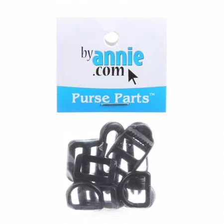 Dog Collar Hardware Set Black 1/2in