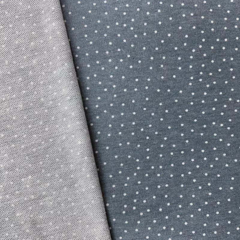 Dotty Poly Rayon Stretch Dot French Terry Knit 58