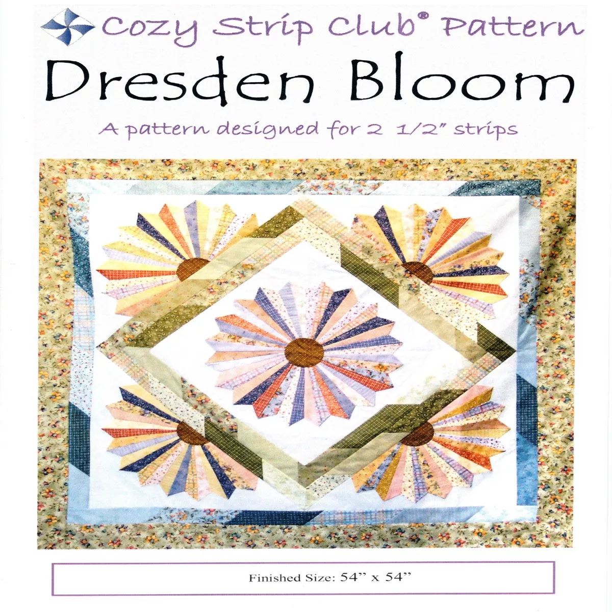 DRESDEN BLOOM – Cozy Quilt Design Pattern DIGITAL DOWNLOAD