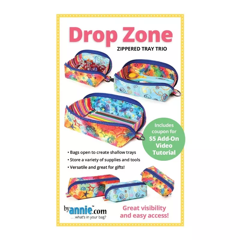 Drop Zone Zipper Pouch kit