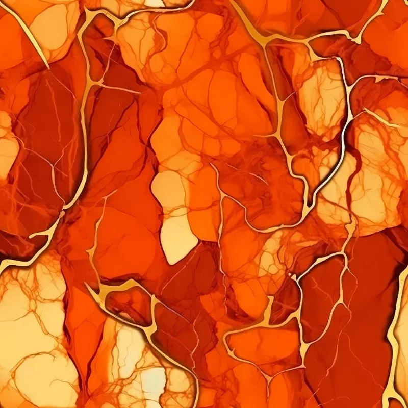 Elegant Marble Fabric – Orange