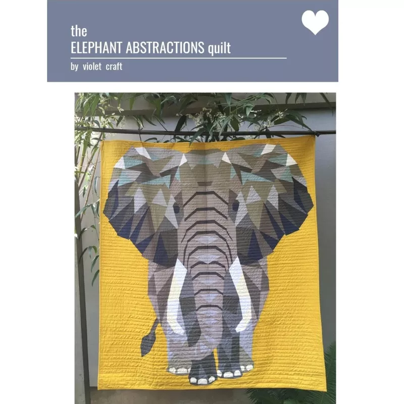 Elephant Abstractions Quilt Pattern by Violet Craft