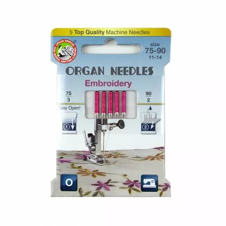Embroidery Assort (3ea 75 2ea 90) Organ Needles