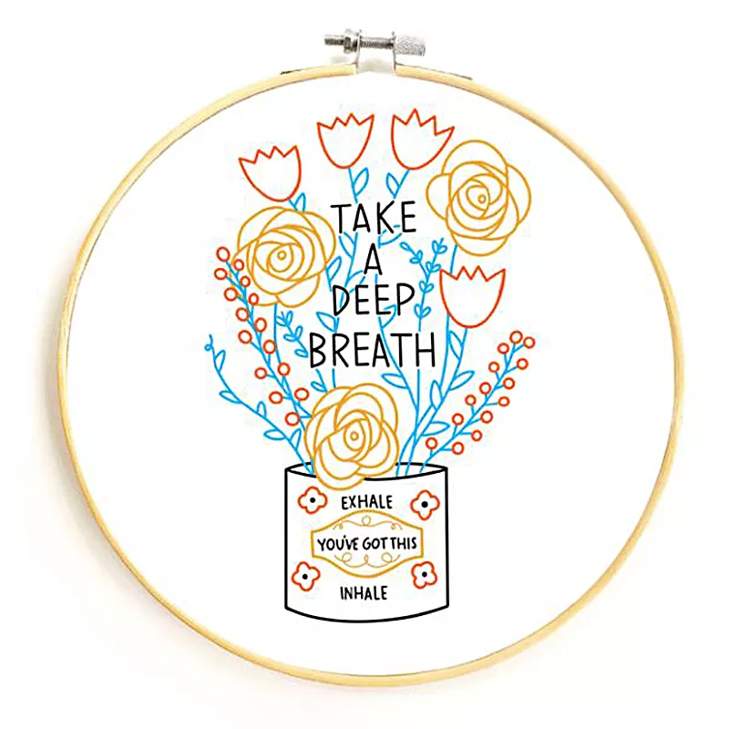 Embroidery Sampler/Take A Deep Breath (Gingiber)