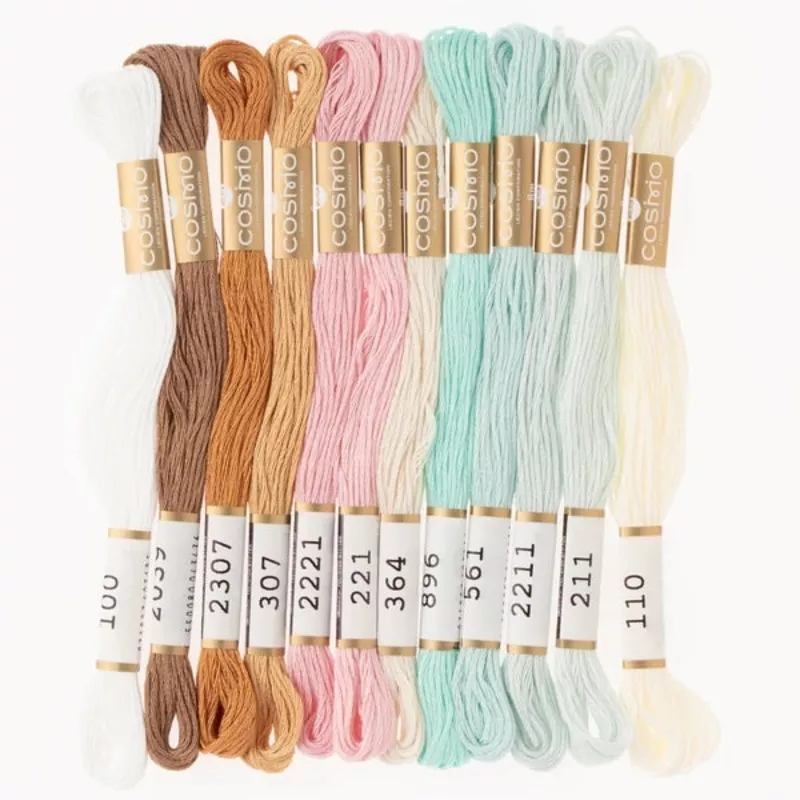 Embroidery Thread Pack – Pastel Baking