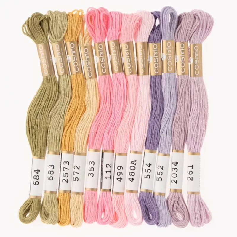 Embroidery Thread Pack – Summer Blooms