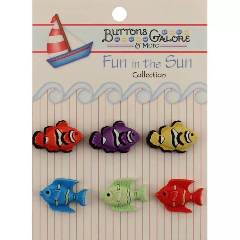 Exotic Fish Buttons