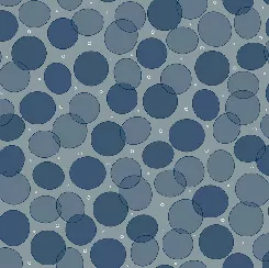 Extraordinary Elephants Circle Geo - Blue