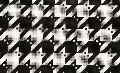EyeCandy Needleart – Houndstooth Kitty Wristlet