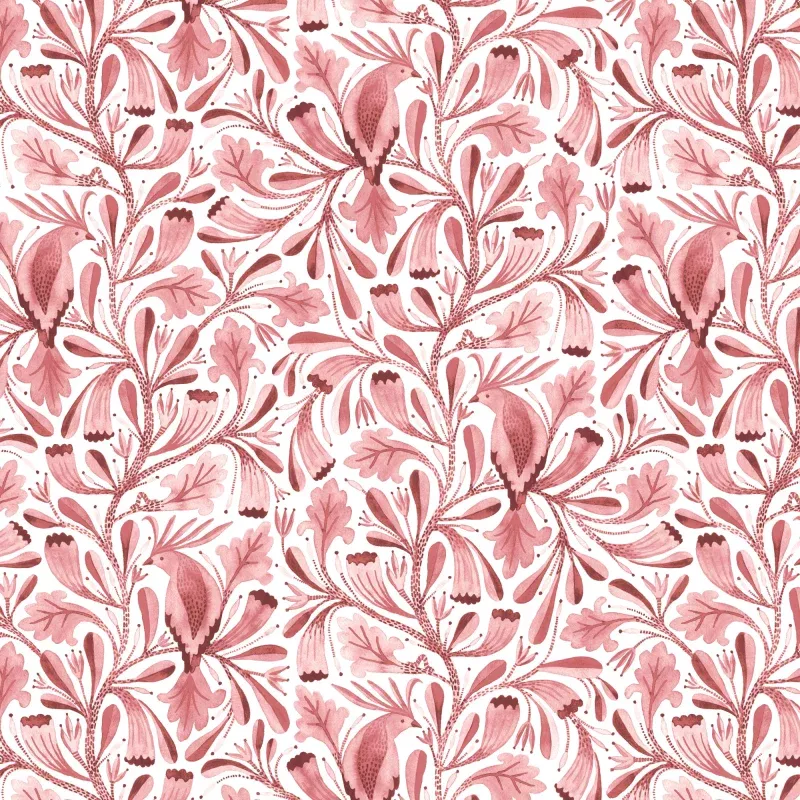 Ezra – Earthy Pink | Birds & Branches | Cloud 9 Fabrics