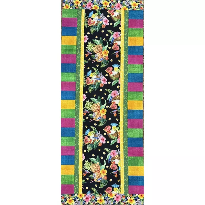 Fab-Focus Tablerunner – Tropical Escape, no pattern