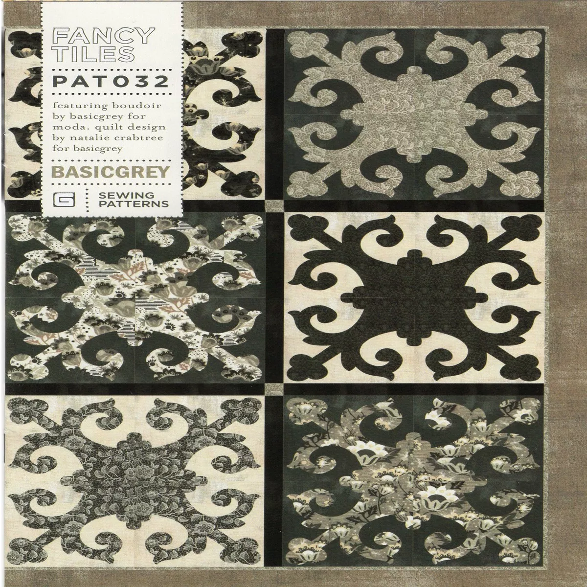 FANCY TILES – BASICGREY Quilt Pattern 032