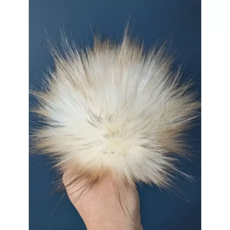 Faux Fur Detachable Pompoms (7″)