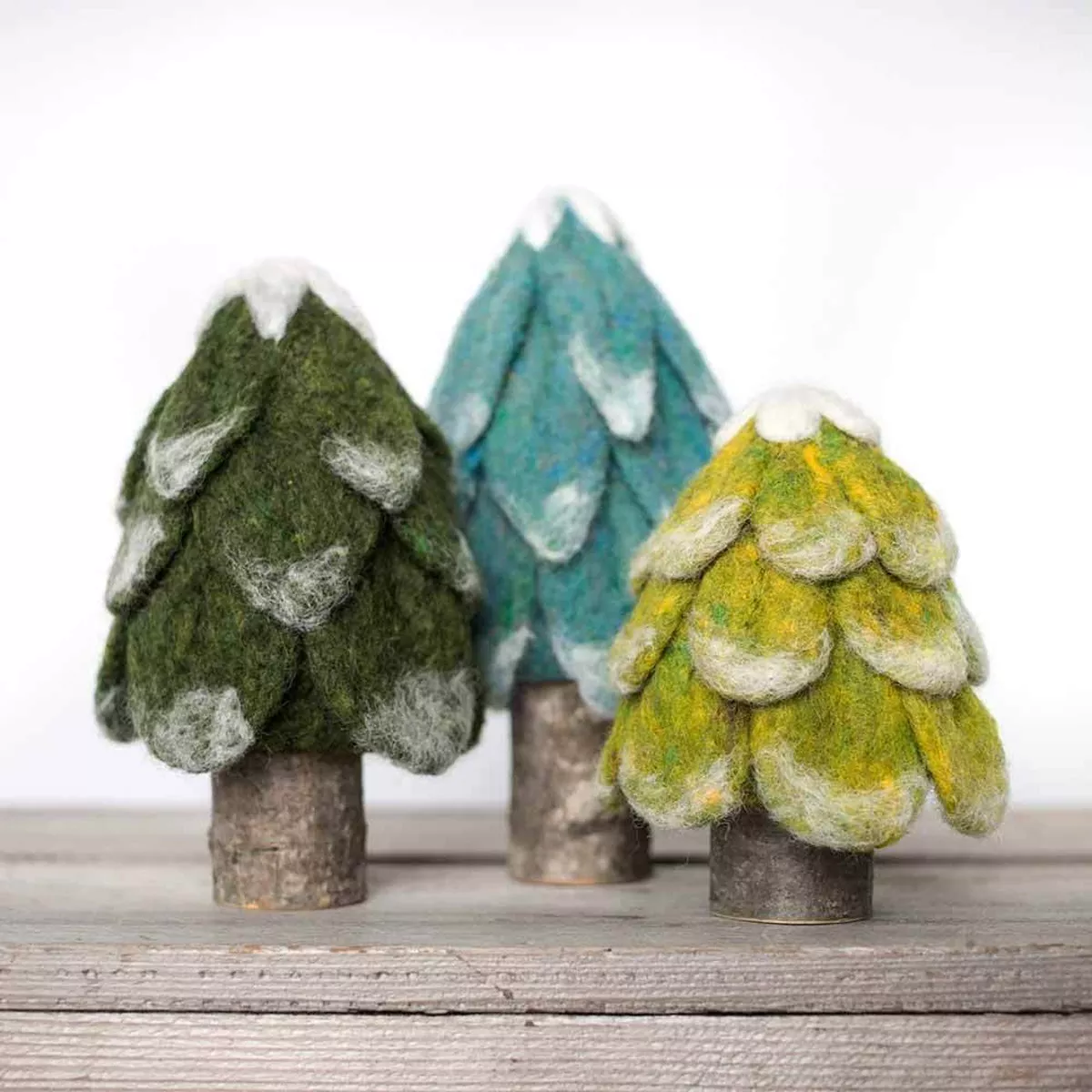 Felted Sky - Evergreen Trees Needle Felting Kit